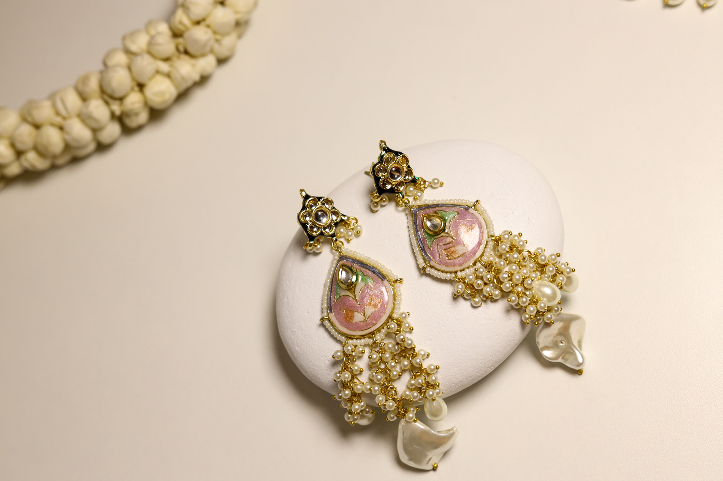 Twinkle Meenakari Pearl Necklace