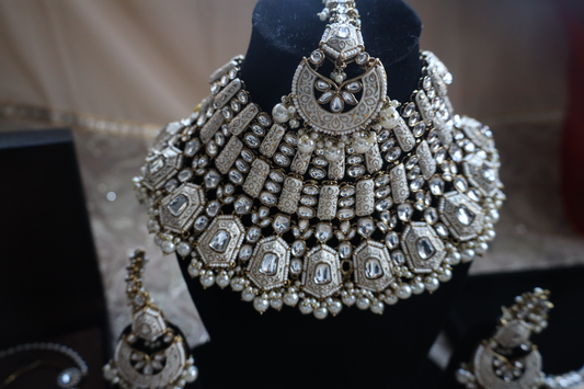 Rani Meenakari Bridal Necklace Set