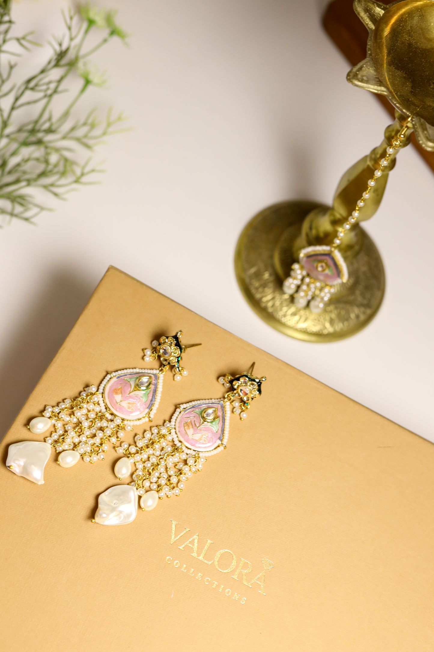 Twinkle Meenakari Pearl Necklace