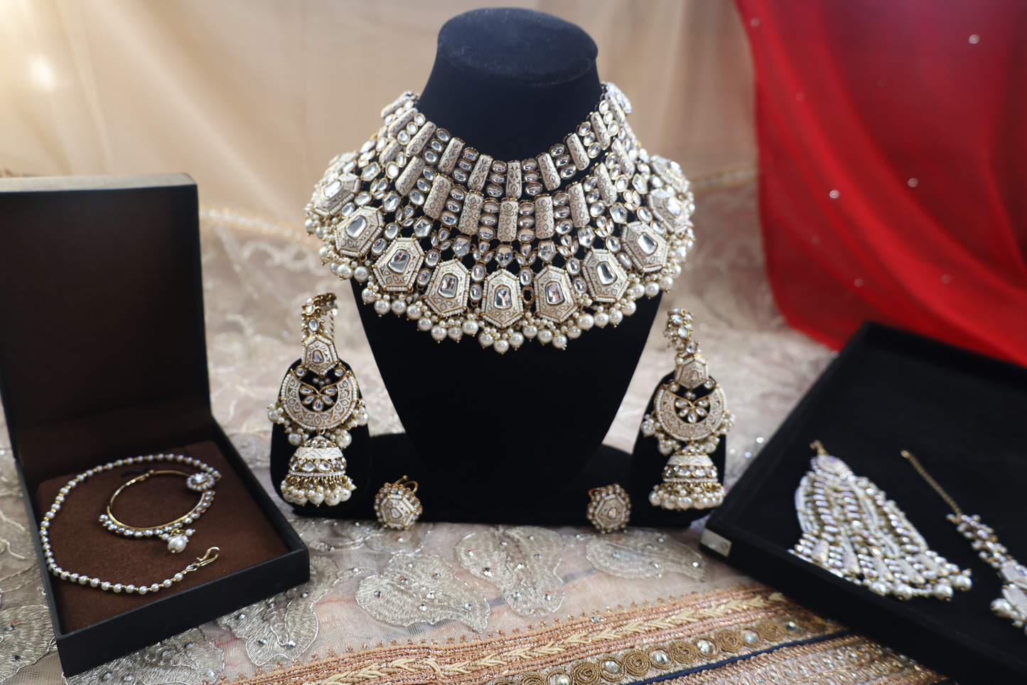 Rani Meenakari Bridal Necklace Set