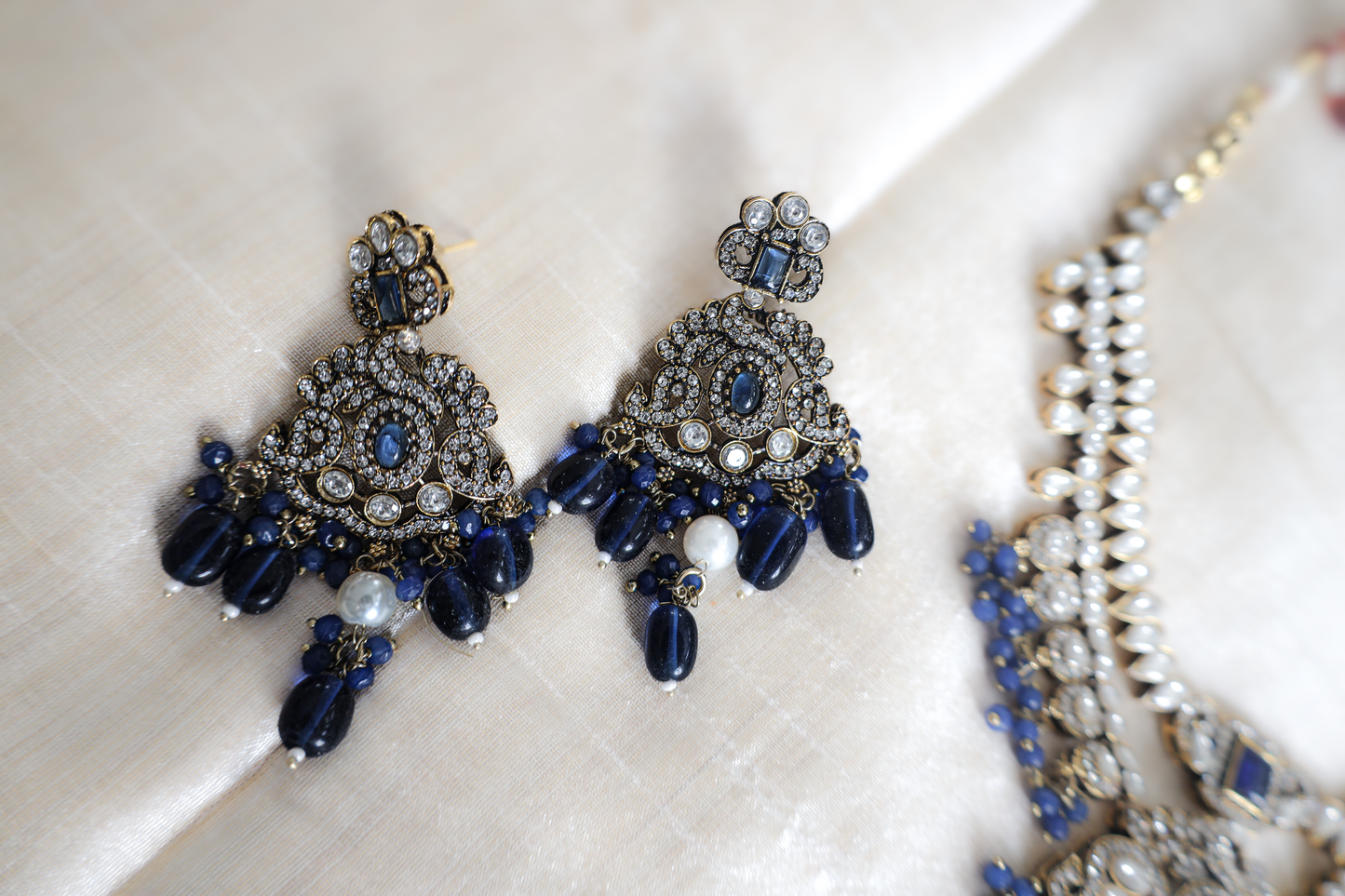 Tara Midnight Kundan Necklace Set