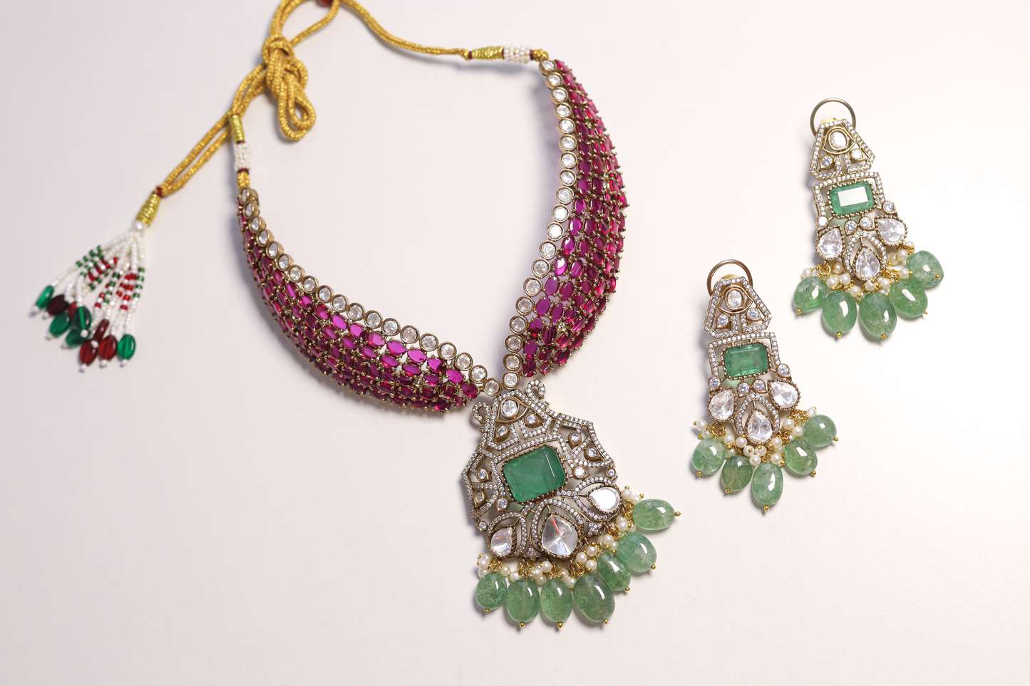 Deepika Designer Emerald Necklace