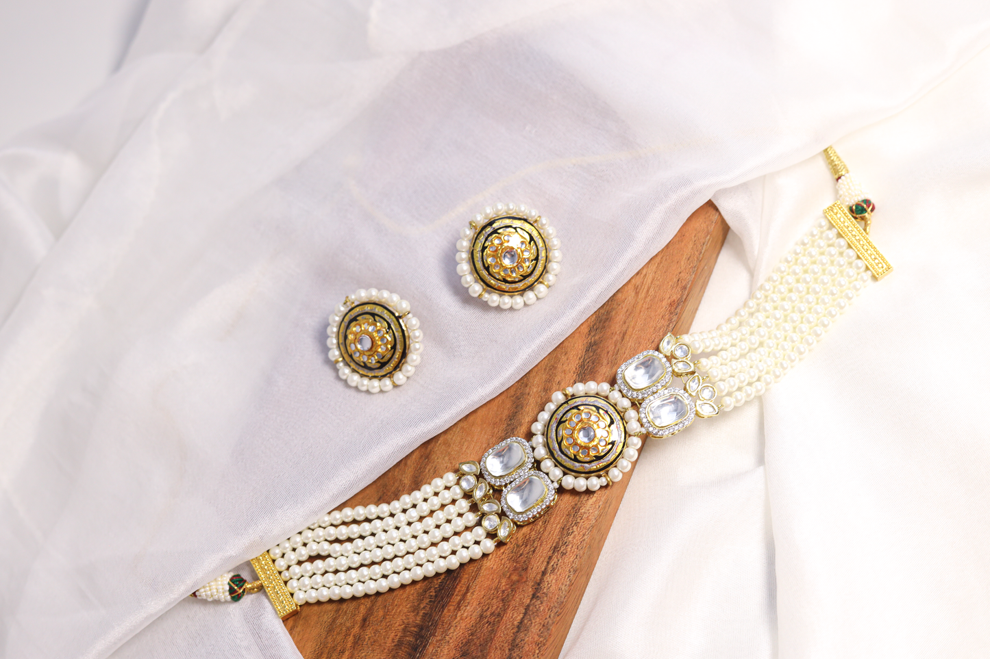Swati Gold Pearl Choker