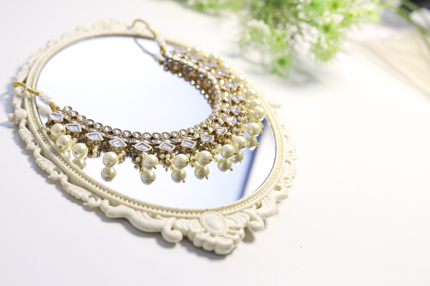 Nisha Pearl Necklace Set