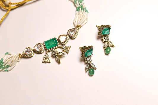 Kimaya Emerald Choker