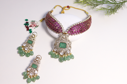 Deepika Designer Emerald Necklace