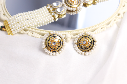 Swati Gold Pearl Choker