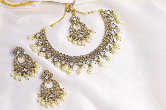 Nisha Pearl Necklace Set