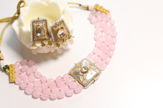 Isha Meenakari Pearl Choker