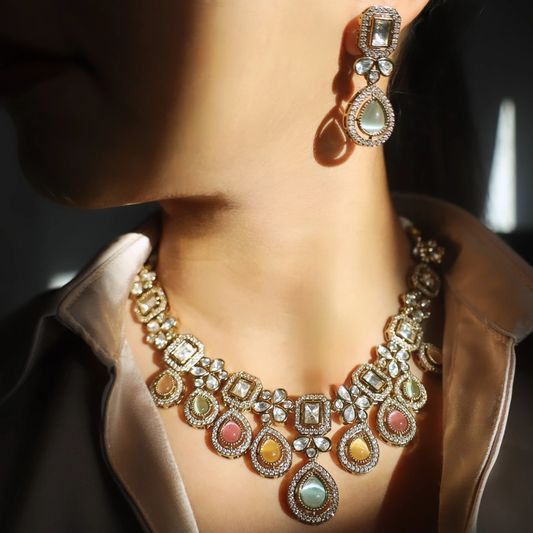 Mira Moonlight Drape Necklace Set