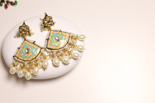 Shreya Meenakari Pearl Choker